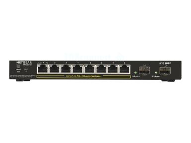 NETGEAR GS310TP S350 Series 8-Port Gigabit Ethernet PoE+ Smart Managed Pro Switch with 2 SFP