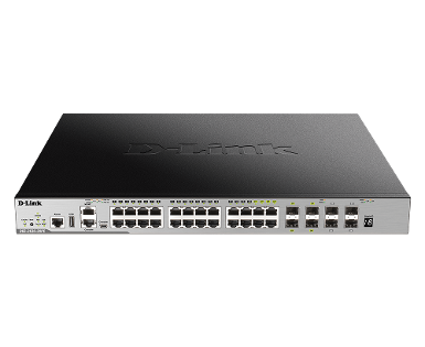D-LINK DGS-3630-28PC 28-Port Layer 3 Stackable Managed PoE Gigabit Switch