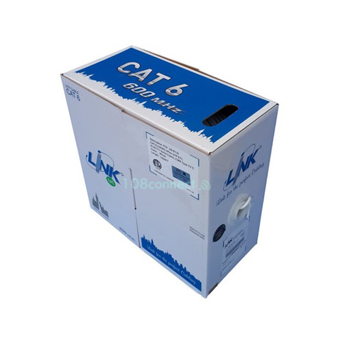 LINK CAT6 UTP ULTRA (600MHz) w/Cross Filter,23 AWG, CMR,Indoor 305m.(1000FT)/Box