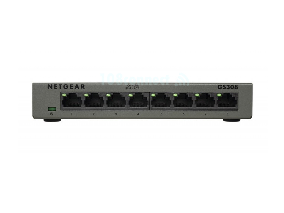 NETGEAR GS308 8-Port Desktop Gigabit Switch Steel case