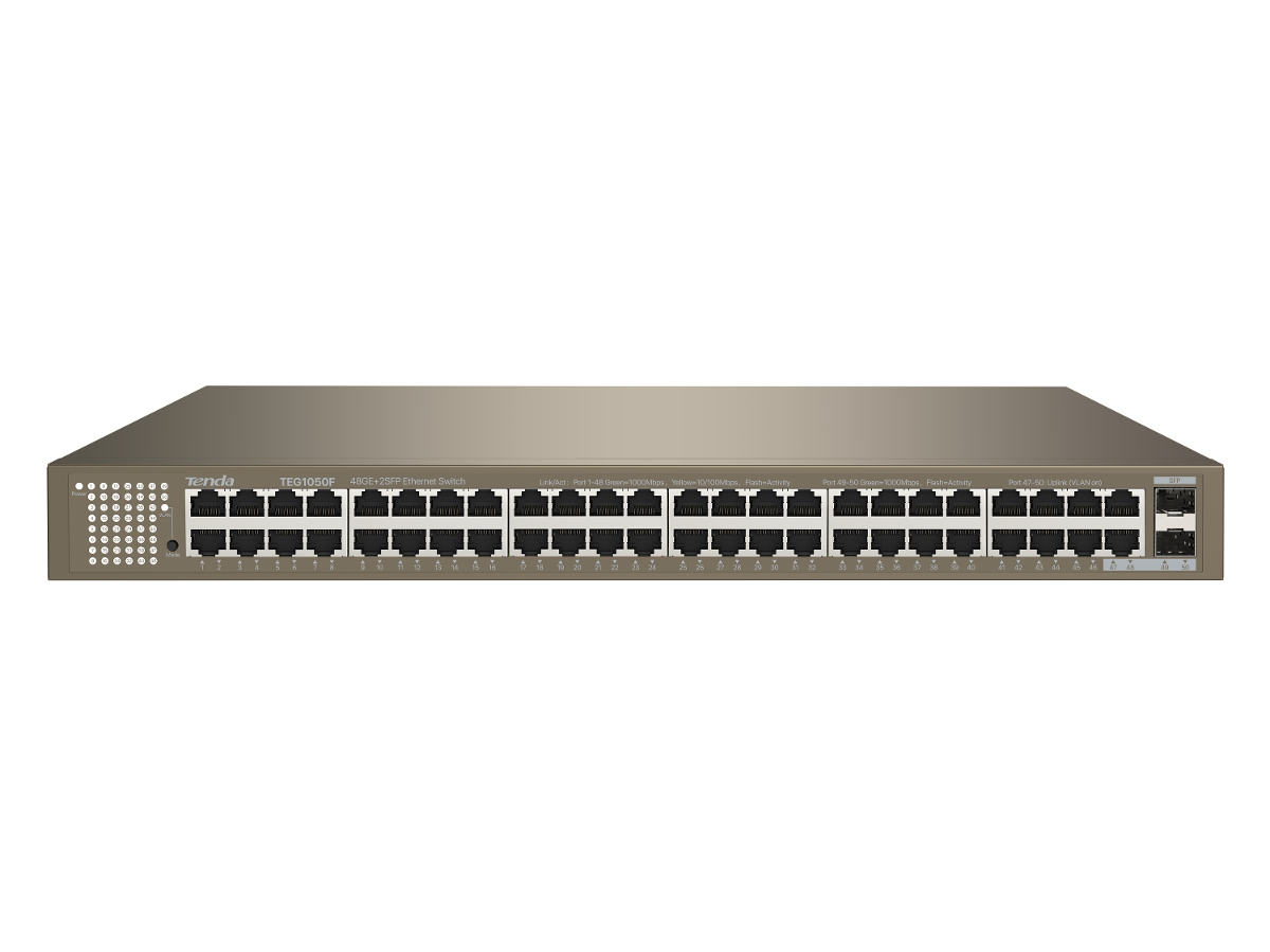TENDA TEG1050F Unmanage Switch 48 Port LAN Gigabit + 2 SFP slots