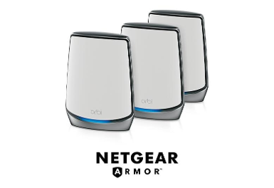 NETGEAR RBK853 AX6000 WiFi Mesh System Orbi Tri-Band WiFi 6 (PACK 3)