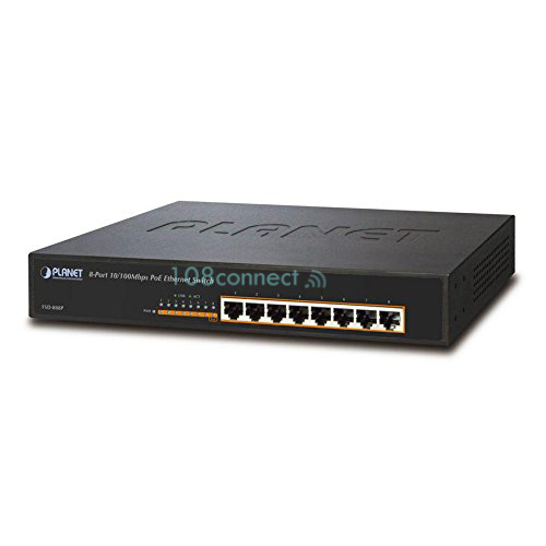 PLANET FSD-808P 8-Port 10/100Mbps 802.3af PoE Fast Ethernet Switch