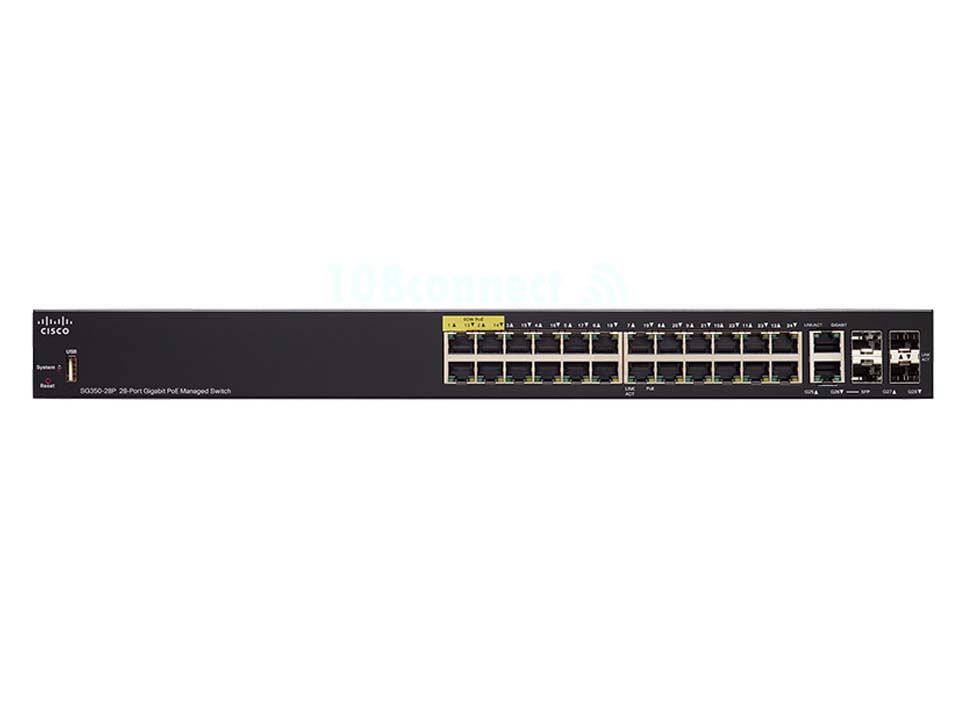 CISCO SG350-28P 28-port Gigabit POE Managed Switch