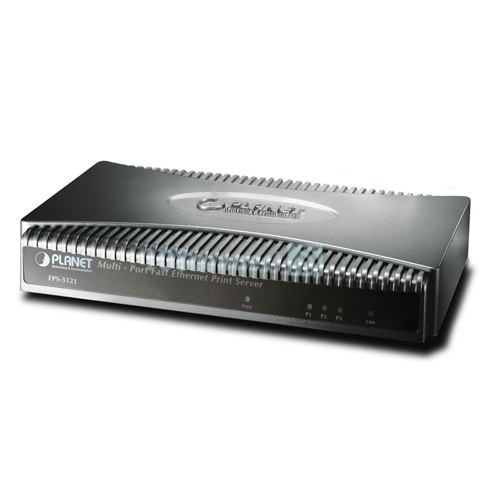 PLANET FPS-3121 Multi-Port Fast Ethernet Print Server RJ45 2 x USB 2.0 ports, 1 x Parallel port