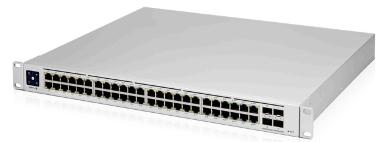 Ubiquiti USW-Pro-48-POE 48-Port Managed Gigabit PoE+ Switch, 4 x 10GbE SFP+ Ports (600W)