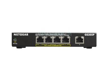 NETGEAR GS305P 5 Port Gigabit Ethernet Unmanaged Switch with 4-Port PoE