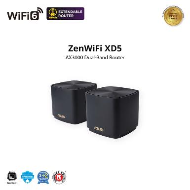 ASUS ZenWiFi XD5 (PACK 2) AX3000 Dual-band Mesh WiFi 6 System