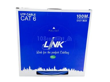 LINK US-9106A-1 CAT 6 UTP (250 MHZ) w/Cross Filler, 24 AWG, CM (Color Blue) 100 M. / Box.