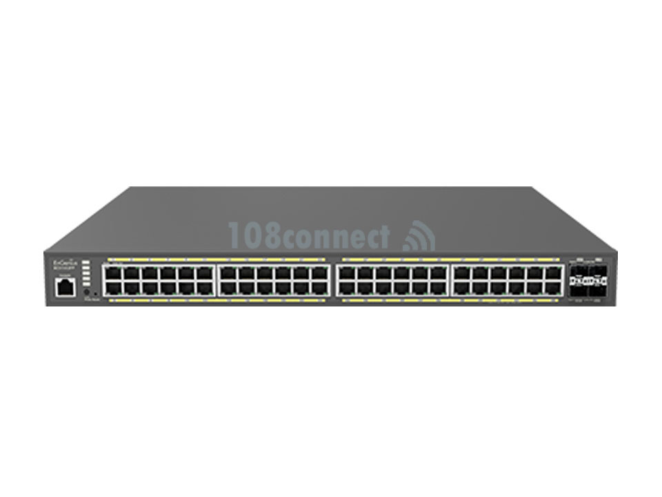 EnGenius ECS1552FP Coud Management Switch with 48 GE + 4 10GE SFP+, IEEE802.3at/af, 740w PoE power