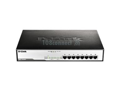 D-LINK DGS-1008MP 8-port UTP 802.3af PoE & 802.3at PoE+ 10/100/1000Mbps Gigabit Unmanaged Switch