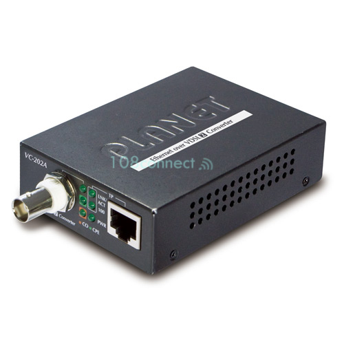 PLANET VC-202A 1-Port 10/100Base-TX + 1-Port BNC Ethernet over Coaxial Extender