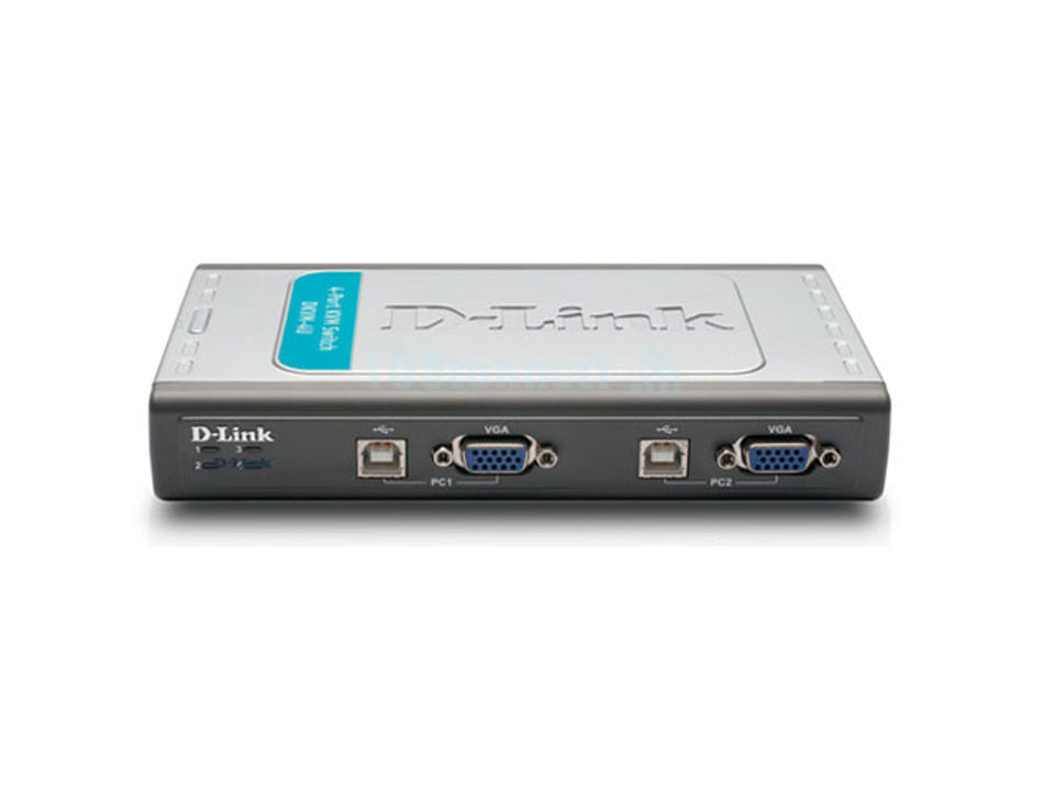 D-LINK DKVM-4U 4-port PC (USB Keyboard, SVGA Video, USB Mouse) KVM Switch