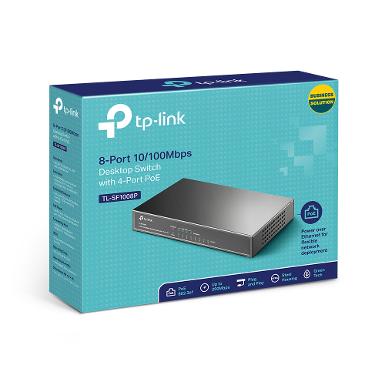 TP-LINK TL-SF1008P 8-Port 10/100Mbps Unmanaged PoE Switch, including 4PoE Port