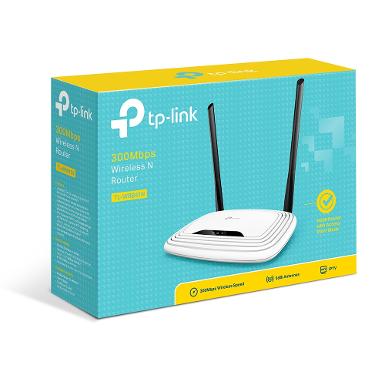 TP-LINK TL-WR841N N300 Wireless-N Router, 1WAN, 4LAN 10/100, 2 5dBi Antennas