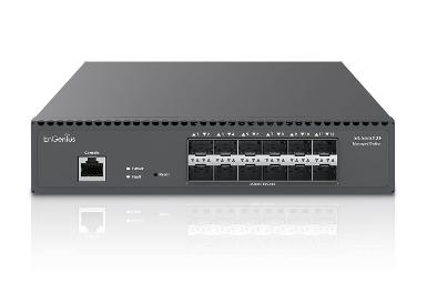 EnGenius ECS5512F Cloud  12-Port 10 Gigabit SFP+ Half-Rack Aggregate Fiber Switch